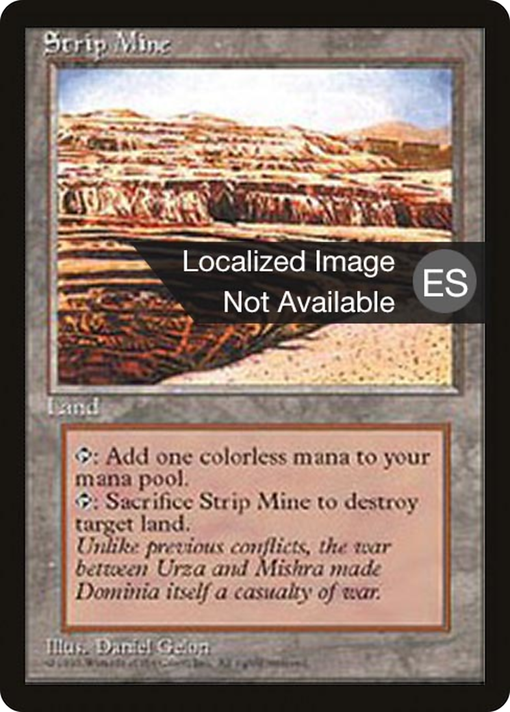 {F} Strip Mine [Fourth Edition (Foreign Black Border)][FBB 4ED 363]