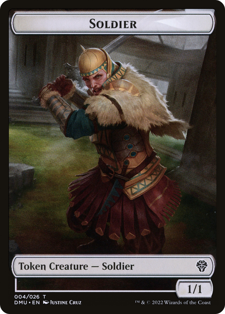 {T} Soldier Token [Dominaria United Tokens][TDMU 004]