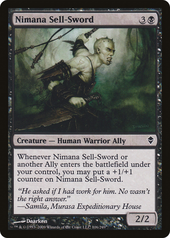 {C} Nimana Sell-Sword [Zendikar][ZEN 106]