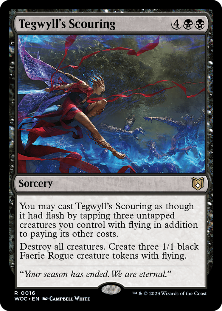 {R} Tegwyll's Scouring [Wilds of Eldraine Commander][WOC 016]