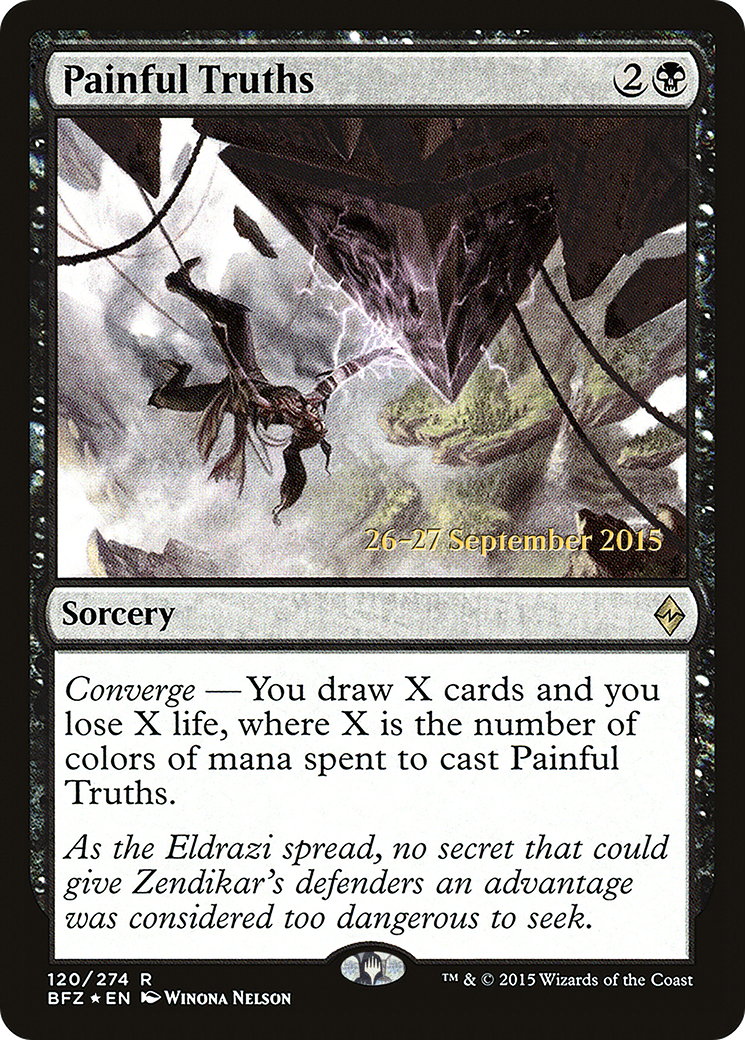 {R} Painful Truths [Battle for Zendikar Prerelease Promos][PR BFZ 120] - Misty Mountain Games