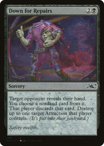 {C} Down for Repairs (Galaxy Foil) [Unfinity][UNF 359]
