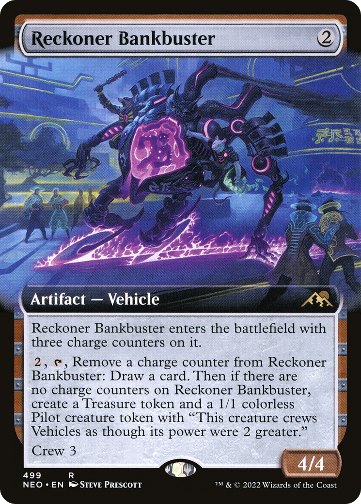 {R} Reckoner Bankbuster (Extended Art) [Kamigawa: Neon Dynasty][NEO 499]