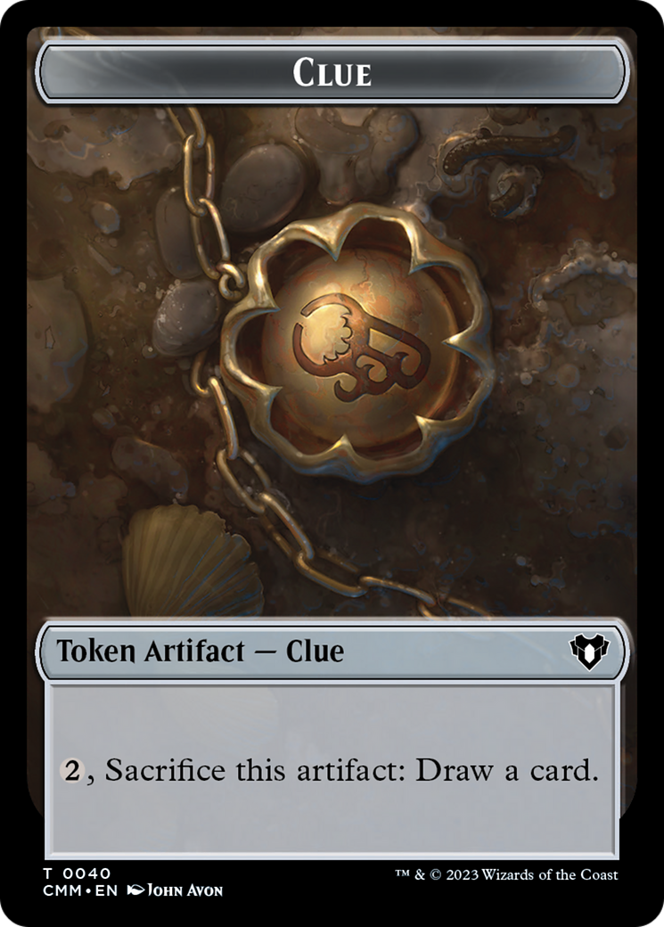 {T} Clue Token [Commander Masters Tokens][TCMM 040]