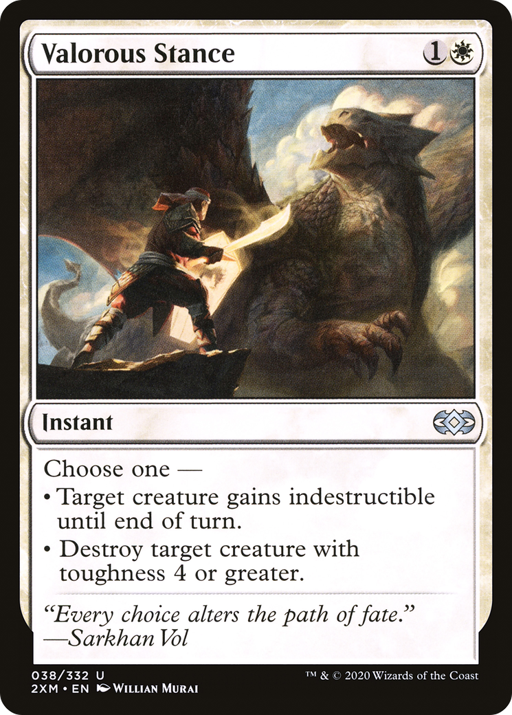 {C} Valorous Stance [Double Masters][2XM 038]