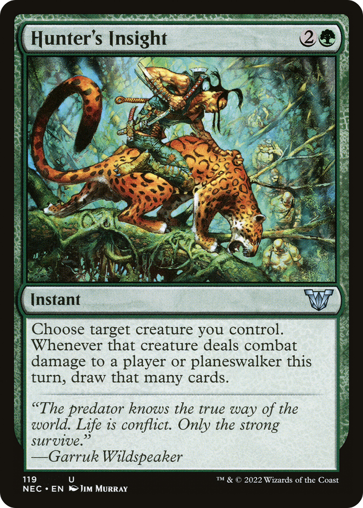 {C} Hunter's Insight [Kamigawa: Neon Dynasty Commander][NEC 119]