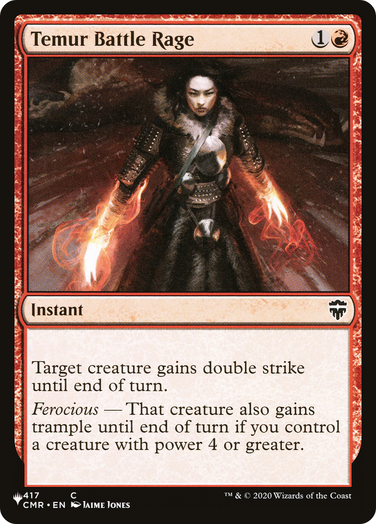 {C} Temur Battle Rage [Secret Lair: Heads I Win, Tails You Lose][LS CMR 417]