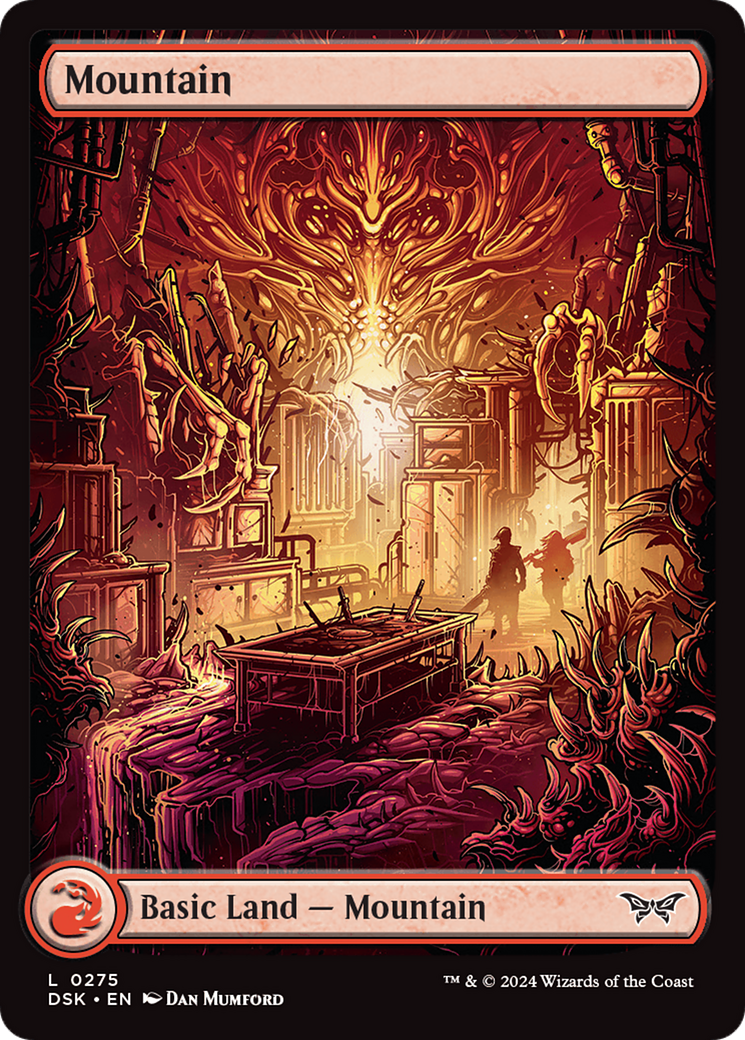 {@B}[DSK 275] Mountain (275) - Full Art [Duskmourn: House of Horror]