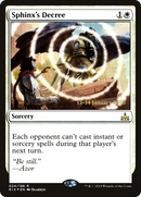 {R} Sphinx's Decree [Rivals of Ixalan Prerelease Promos][PR RIX 024]