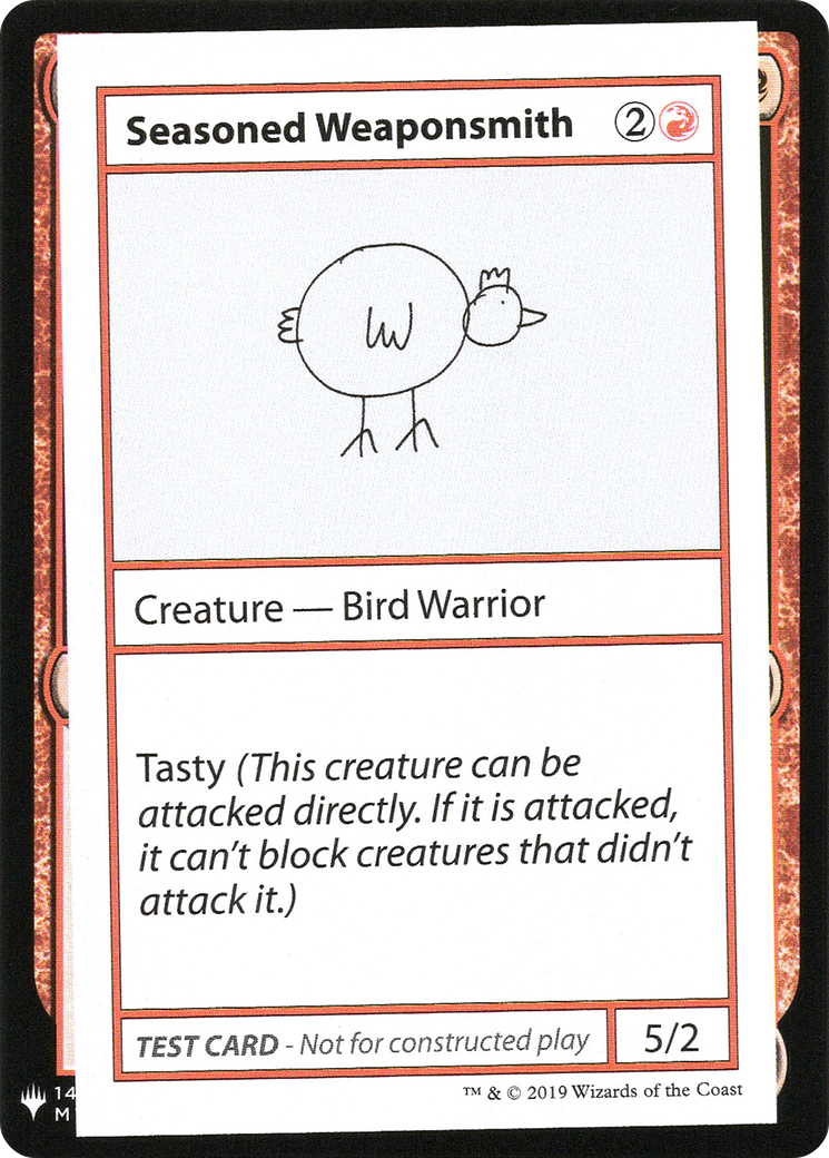 {R} Seasoned Weaponsmith [Mystery Booster Playtest Cards][CON CMB1 063]