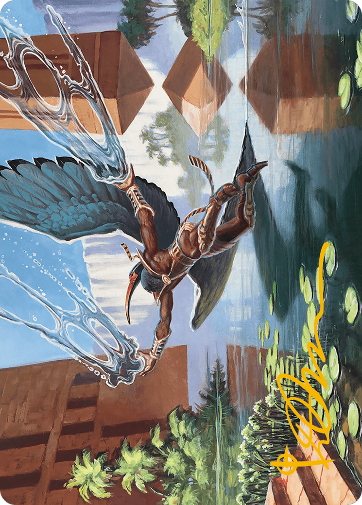 {A} Nadu, Winged Wisdom Art Card (Gold-Stamped Signature) [Modern Horizons 3 Art Series][GS AMH3 014]