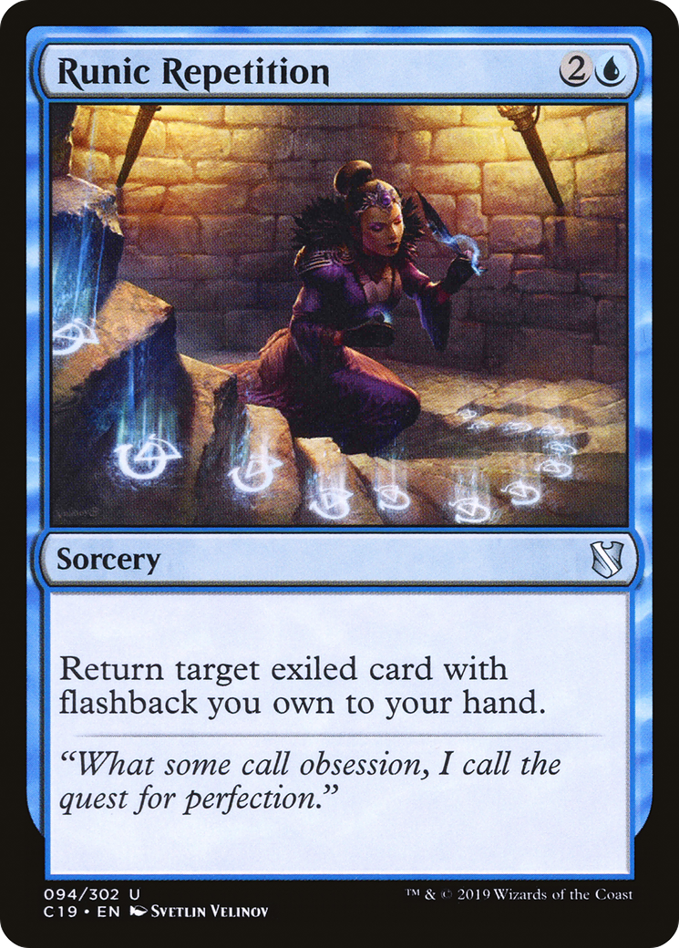 {C} Runic Repetition [Commander 2019][C19 094]