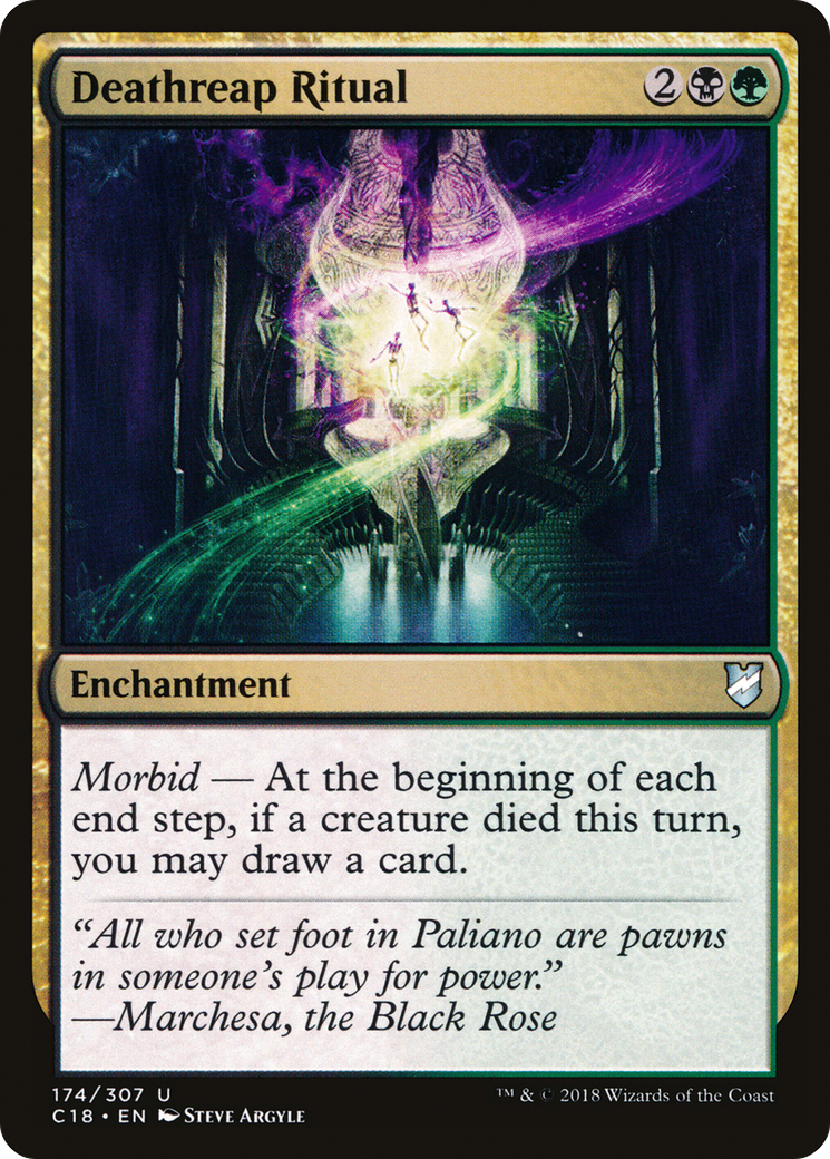 {C} Deathreap Ritual [Commander 2018][C18 174]