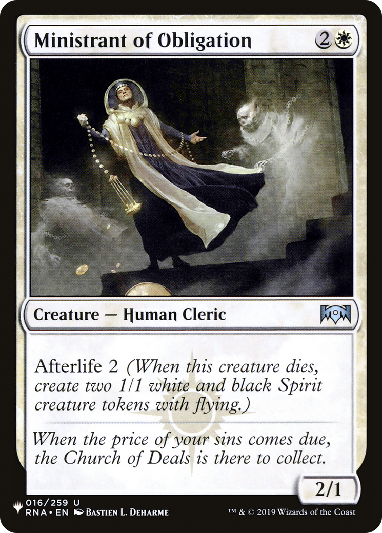 Ministrant of Obligation [LIST 016/259]