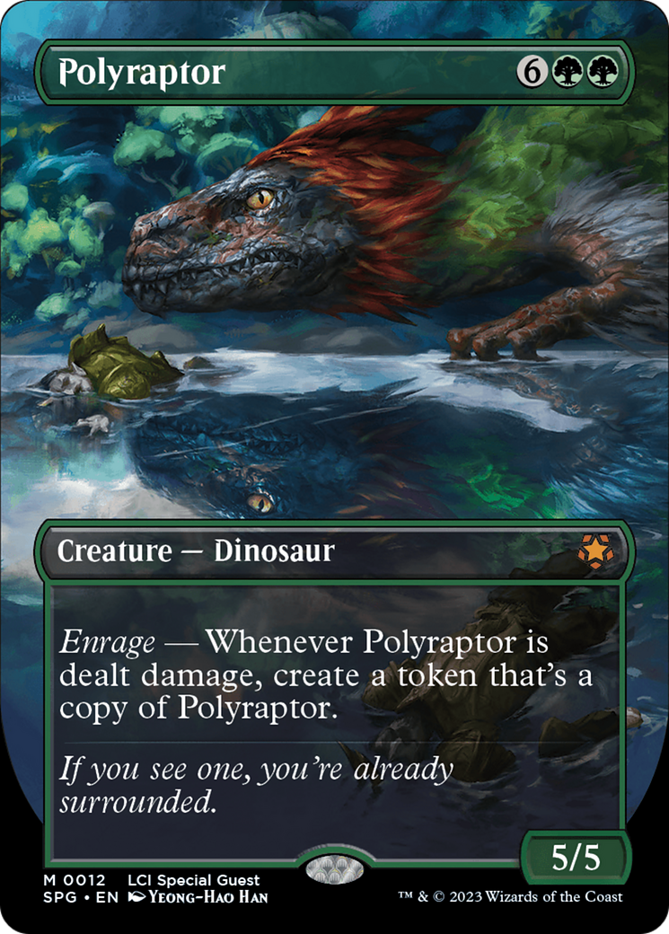 {R} Polyraptor (Borderless) [The Lost Caverns of Ixalan Special Guests][SPG 012]
