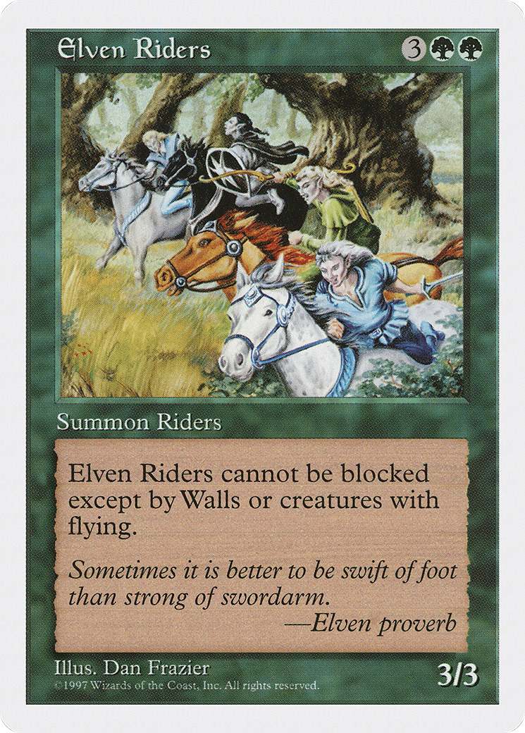 {C} Elven Riders [Fifth Edition][5ED 291]