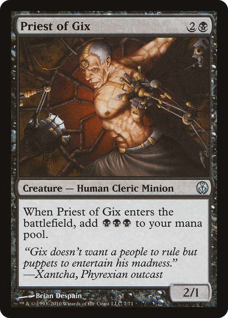{C} Priest of Gix [Duel Decks: Phyrexia vs. the Coalition][DDE 007]