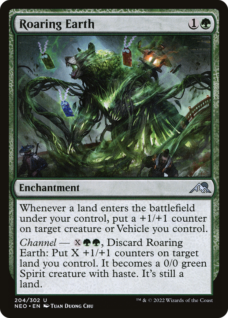 {C} Roaring Earth [Kamigawa: Neon Dynasty][NEO 204]