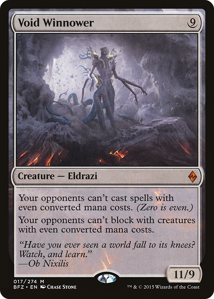 {R} Void Winnower [Battle for Zendikar][BFZ 017] - Misty Mountain Games