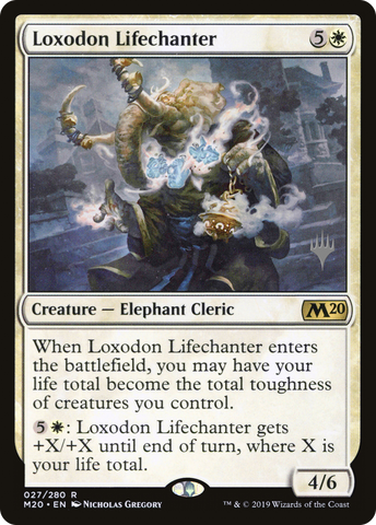 {R} Loxodon Lifechanter (Promo Pack) [Core Set 2020 Promos][PP M20 027]