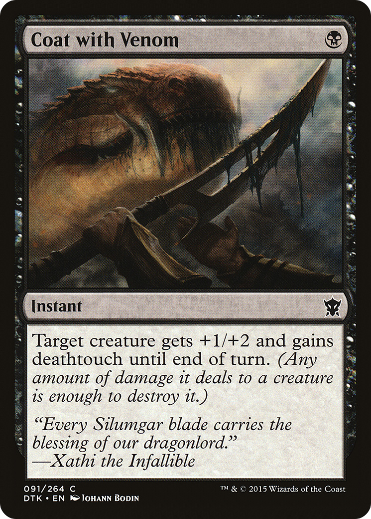 {C} Coat with Venom [Dragons of Tarkir][DTK 091]