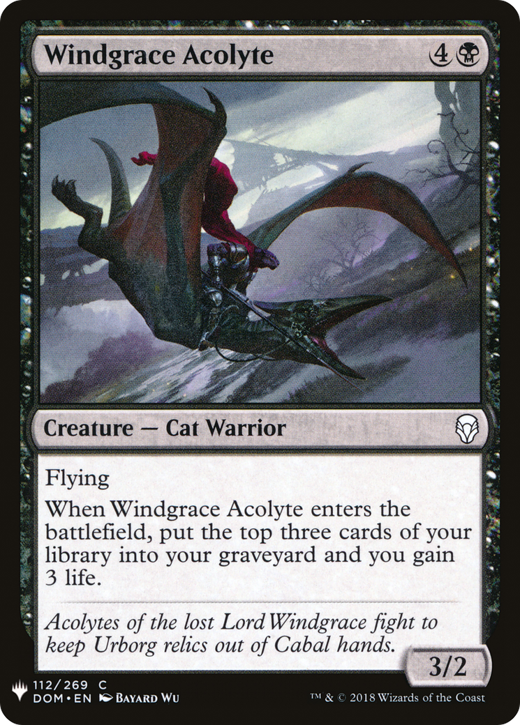 {C} Windgrace Acolyte [Mystery Booster][LS DOM 112]