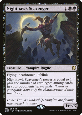 {R} Nighthawk Scavenger (Promo Pack) [Zendikar Rising Promos][PP ZNR 115]