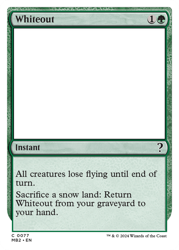 {C} Whiteout [Mystery Booster 2][MB2 077]