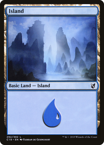 {B}[C19 292] Island (292) [Commander 2019]