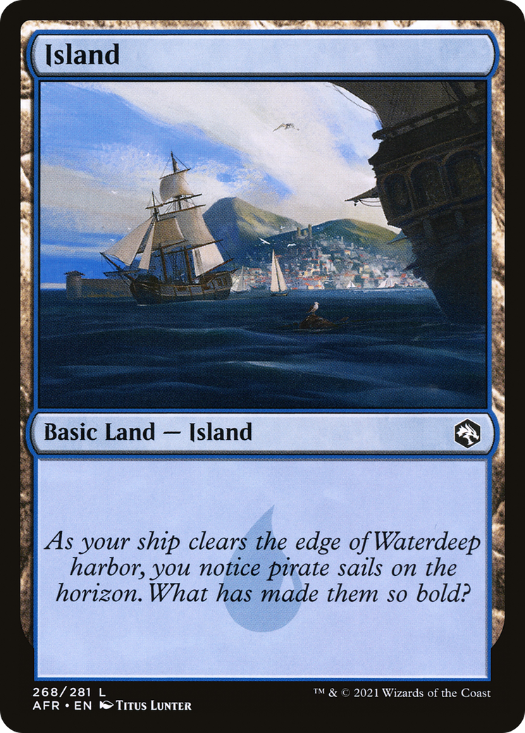 {B}[AFR 268] Island (268) [Dungeons & Dragons: Adventures in the Forgotten Realms]