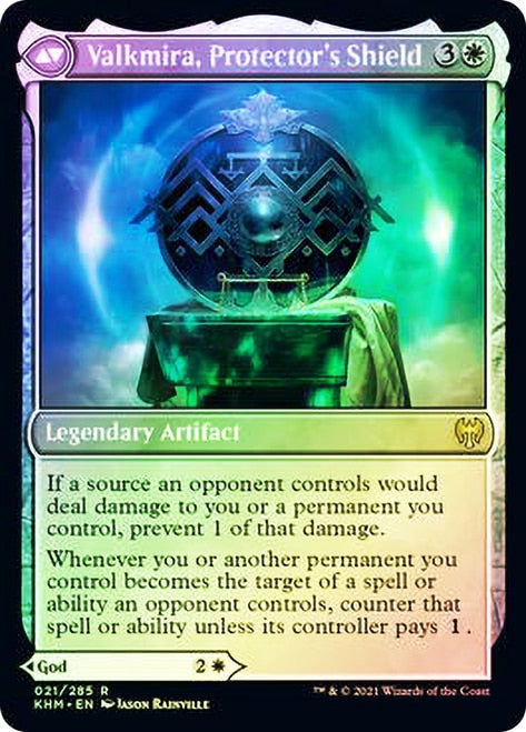 {R} Reidane, God of the Worthy // Valkmira, Protector's Shield [Kaldheim Prerelease Promos][PR KHM 021]