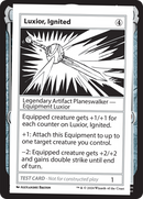 {C} Luxior, Ignited [Mystery Booster 2 Playtest Cards][MB2 PLAYTEST]