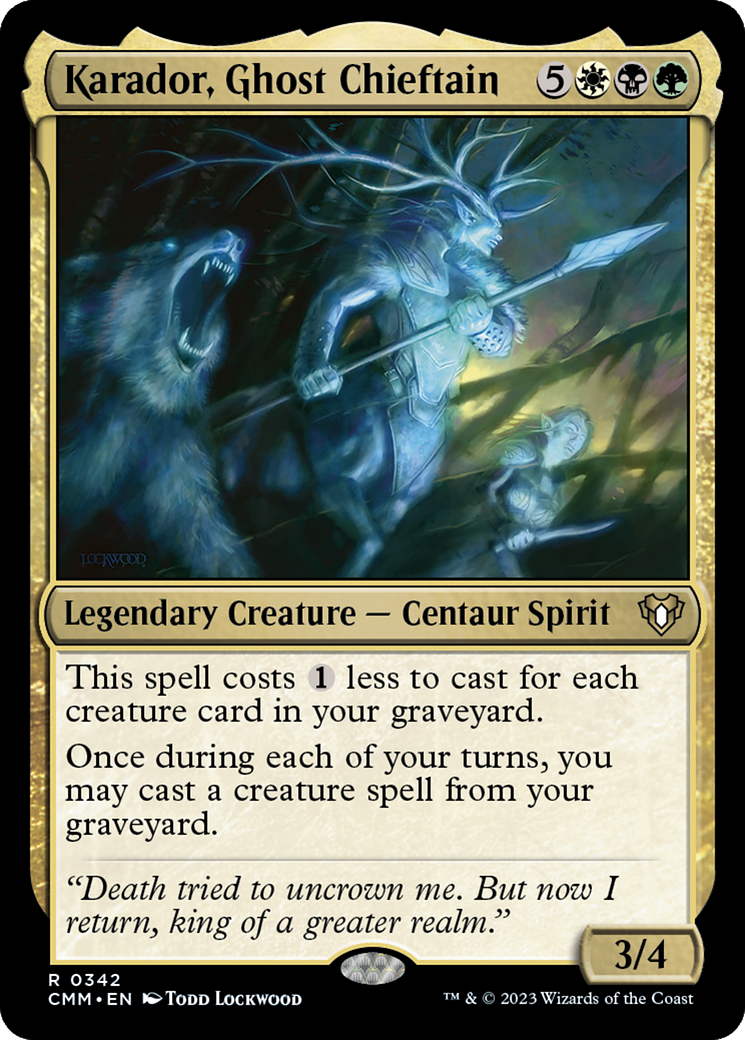{R} Karador, Ghost Chieftain [Commander Masters][CMM 342]