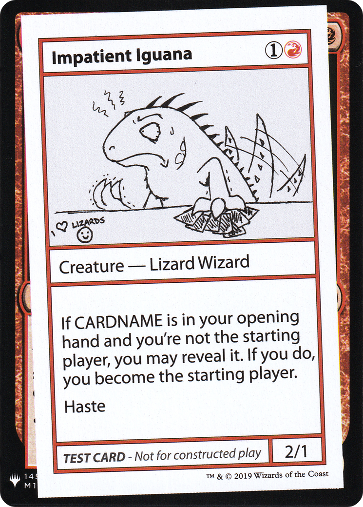 {R} Impatient Iguana [Mystery Booster Playtest Cards][CON CMB1 055]