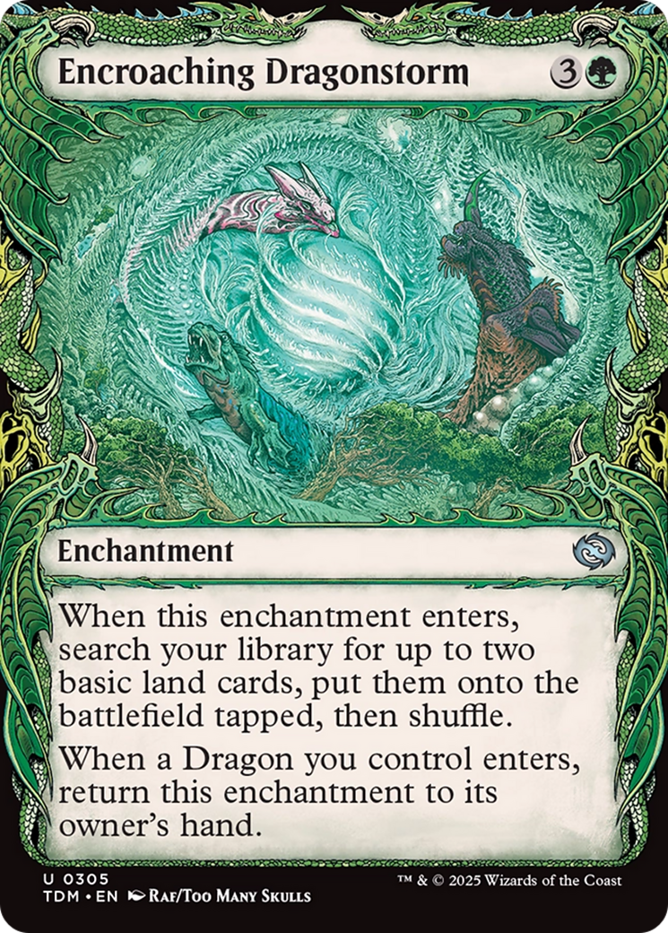 {@C} Encroaching Dragonstorm (Showcase) [Tarkir: Dragonstorm][TDM 305]