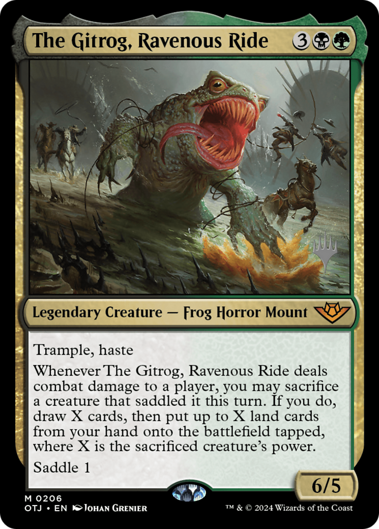 {@R} The Gitrog, Ravenous Ride (Promo Pack) [Outlaws of Thunder Junction Promos][PP OTJ 206]