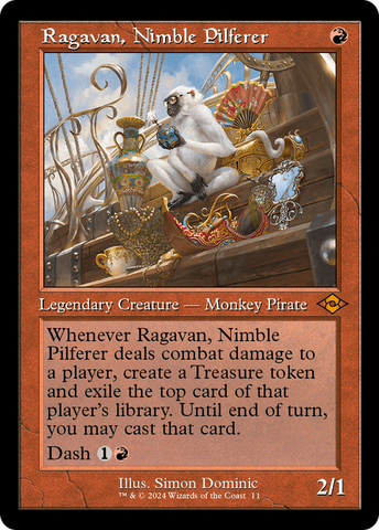 {R} Ragavan, Nimble Pilferer (Retro) [Modern Horizons 3][OLD MH2 011]
