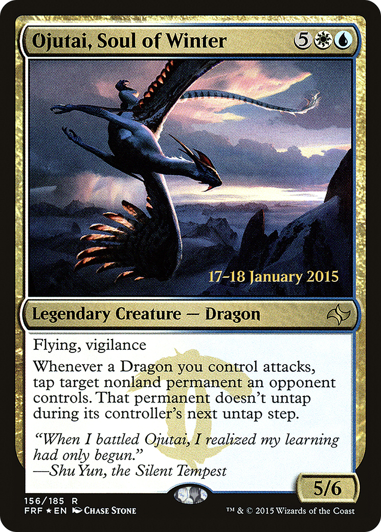{R} Ojutai, Soul of Winter [Fate Reforged Prerelease Promos][PR FRF 156]