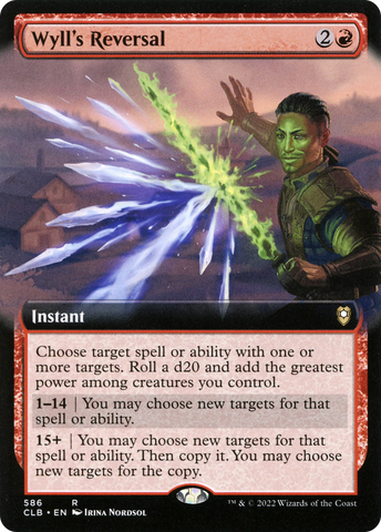 {R} Wyll's Reversal (Extended Art) [Commander Legends: Battle for Baldur's Gate][CLB 586]