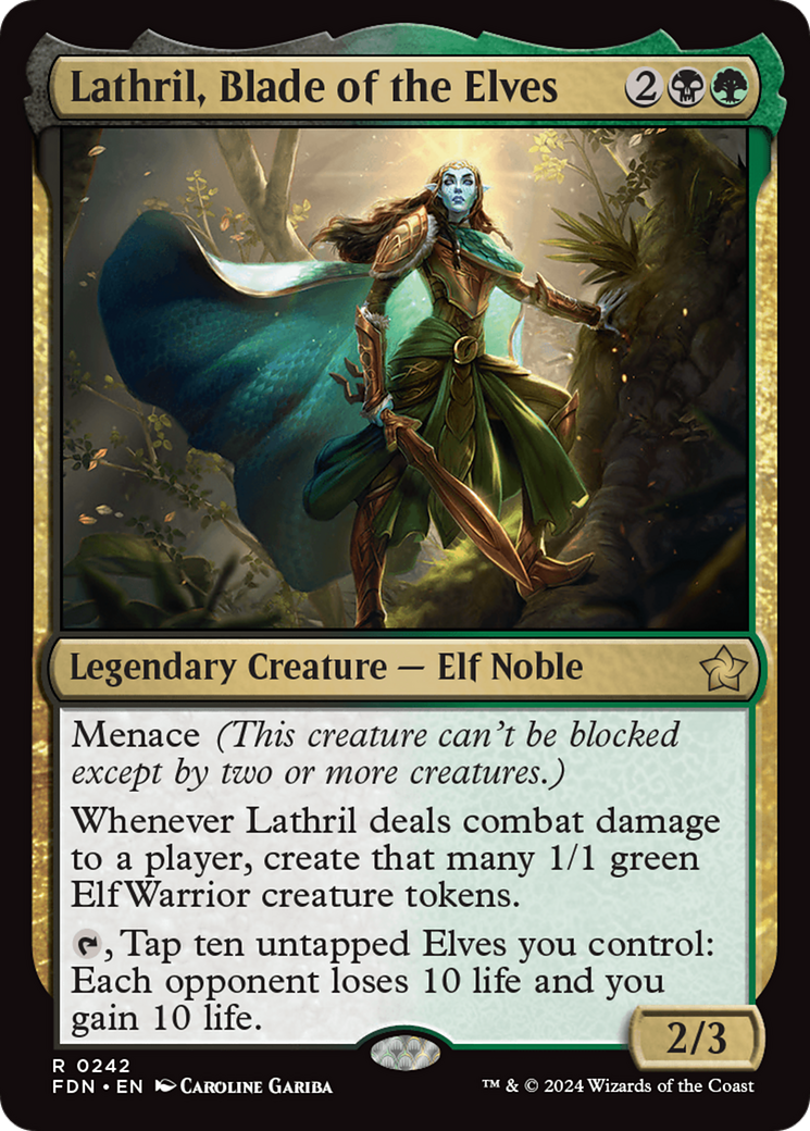 {@R} Lathril, Blade of the Elves [Foundations][FDN 242]