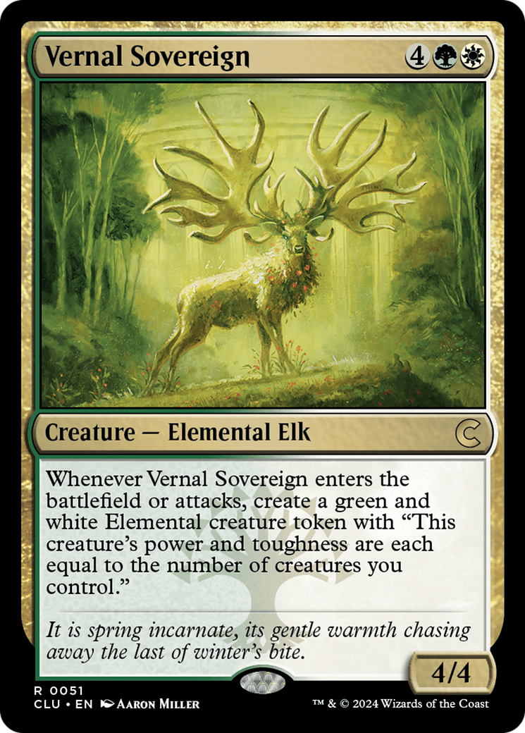 {R} Vernal Sovereign [Ravnica: Clue Edition][CLU 051]