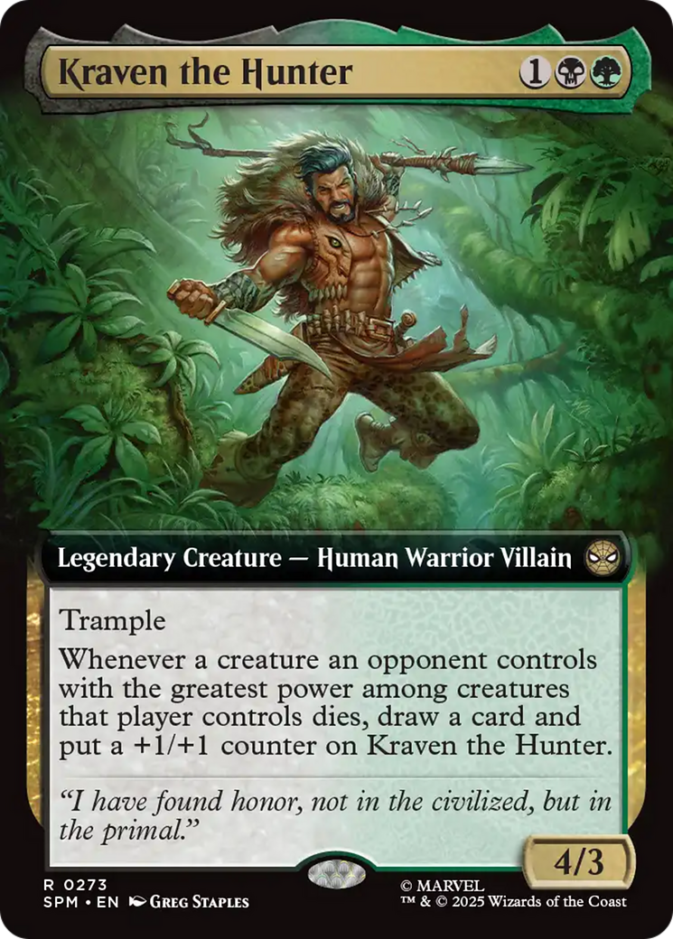 {@@ SPM R} Kraven the Hunter (Extended Art) [Marvel's Spider-Man] [SPM 273]