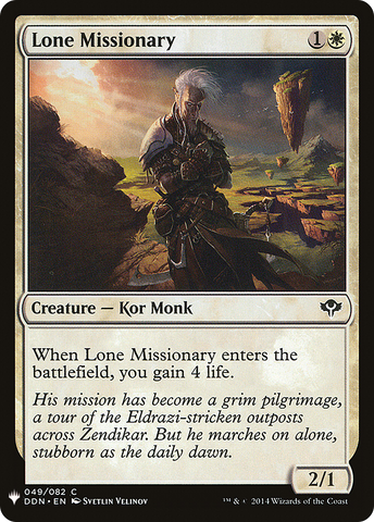 {C} Lone Missionary [Mystery Booster][LS DDN 049]