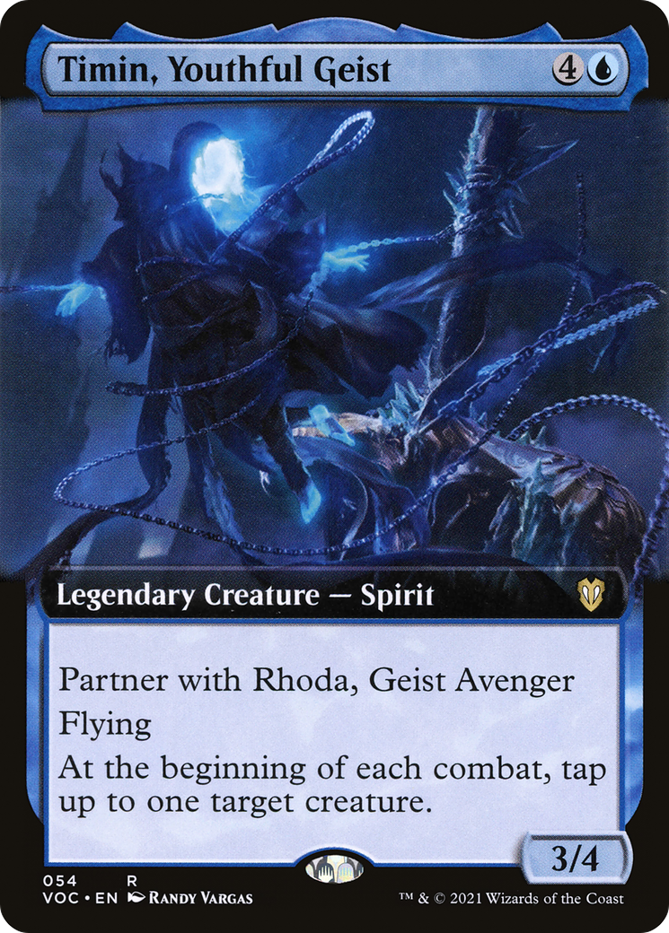 {R} Timin, Youthful Geist (Extended Art) [Innistrad: Crimson Vow Commander][VOC 054]