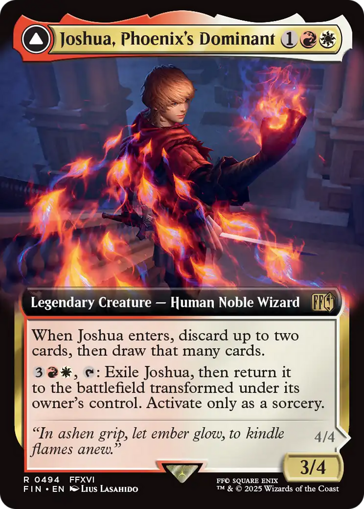 {@R} Joshua, Phoenix's Dominant (Extended Art) [FINAL FANTASY][FIN 494]