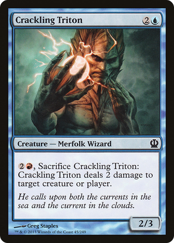 {C} Crackling Triton [Theros][THS 045]
