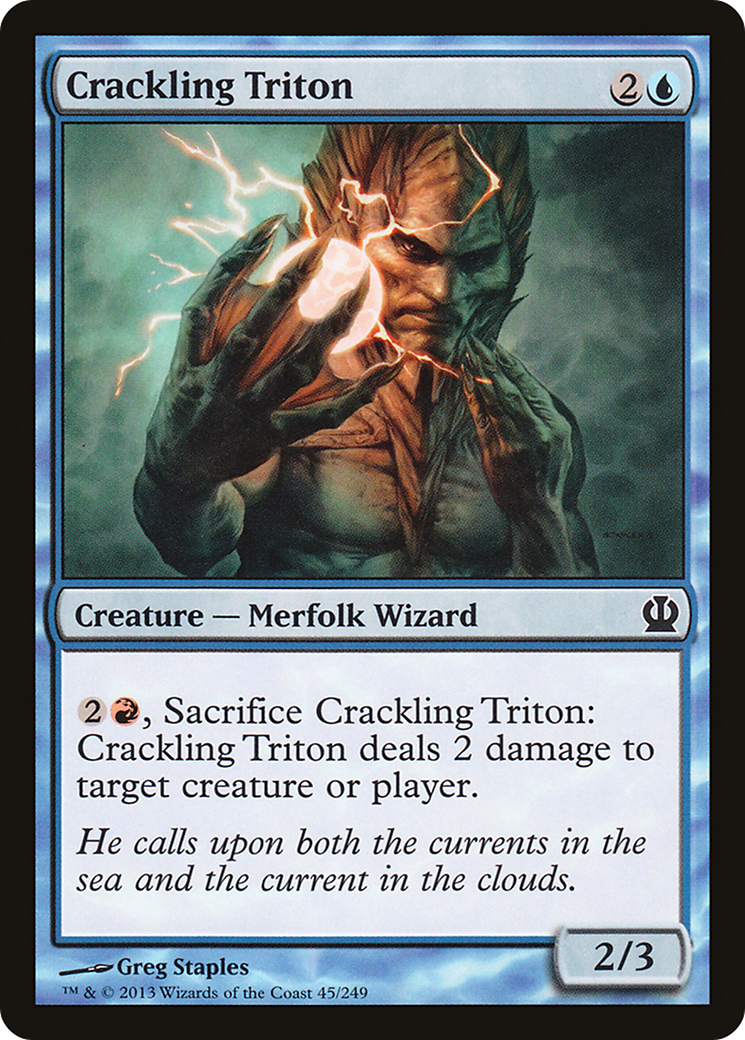{C} Crackling Triton [Theros][THS 045]