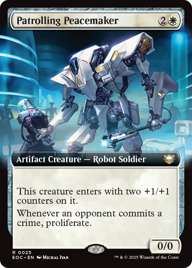 {@@ EOC R} Patrolling Peacemaker (Extended Art) [Edge of Eternities Commander][EOC 025]