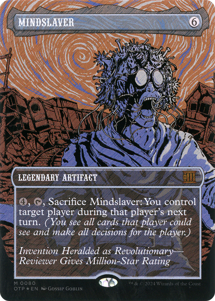 {R} Mindslaver (Textured Foil) [Outlaws of Thunder Junction: Breaking News][OTP 080]
