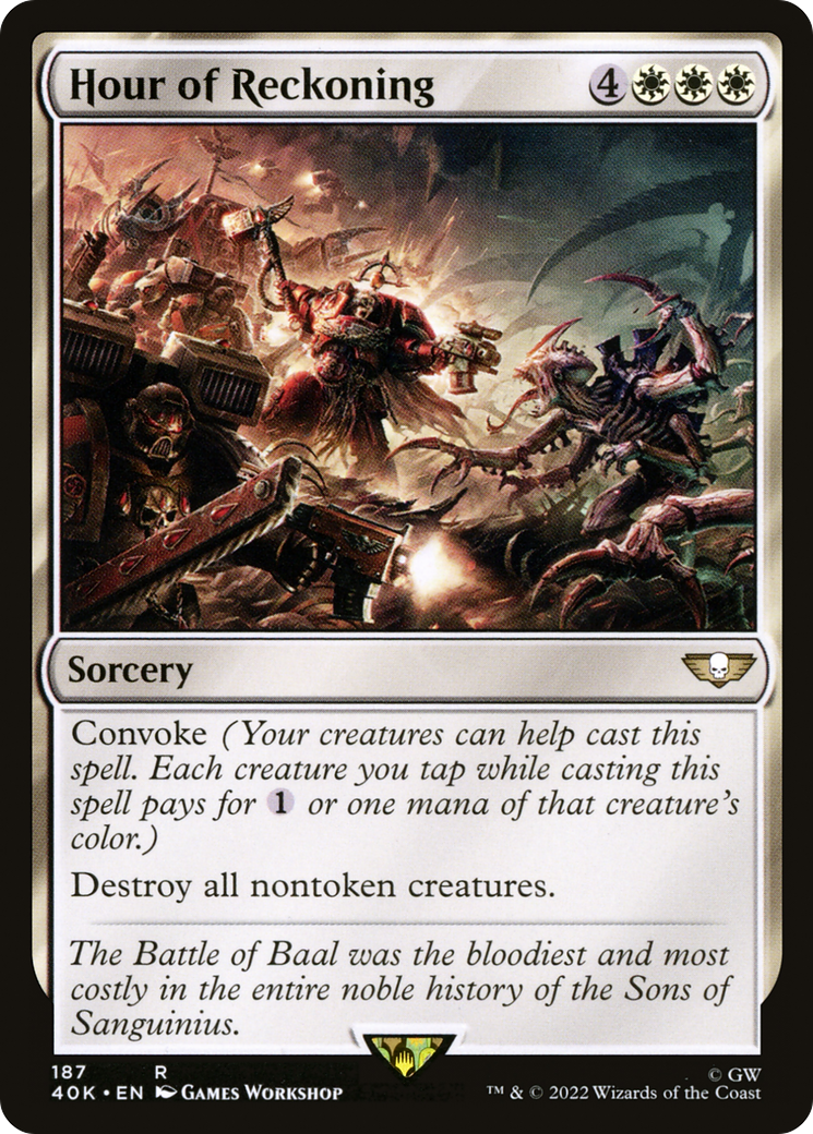{R} Hour of Reckoning [Universes Beyond: Warhammer 40,000][40K 187]